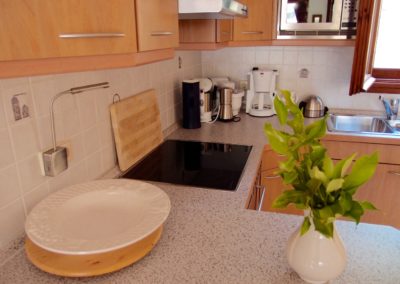 Die Küche unserer Ferienwohnung auf Korcula in Kroatien